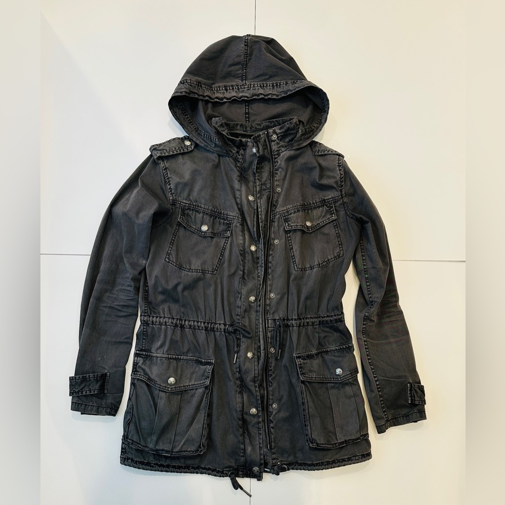 Aritzia Talula Gray Trooper Utility Jacket